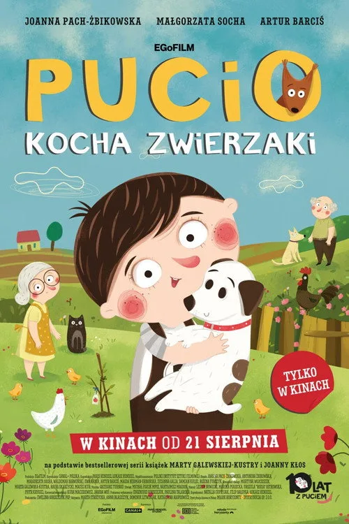 Pucio kocha zwierzaki afişi
