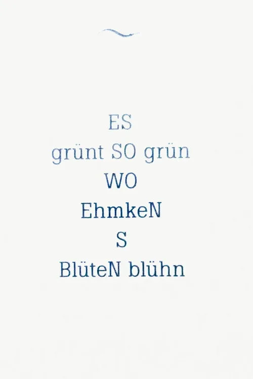 ES grünt SO grün WO Ehmken's Blüten blühn afişi