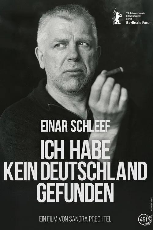 Einar Schleef - Ich habe kein Deutschland gefunden afişi